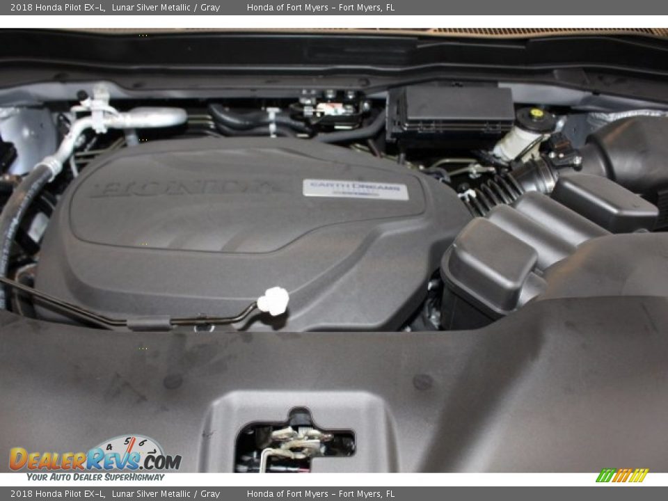 2018 Honda Pilot EX-L Lunar Silver Metallic / Gray Photo #35