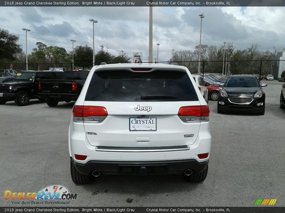 2018 Jeep Grand Cherokee Sterling Edition Bright White / Black/Light Gray Photo #4