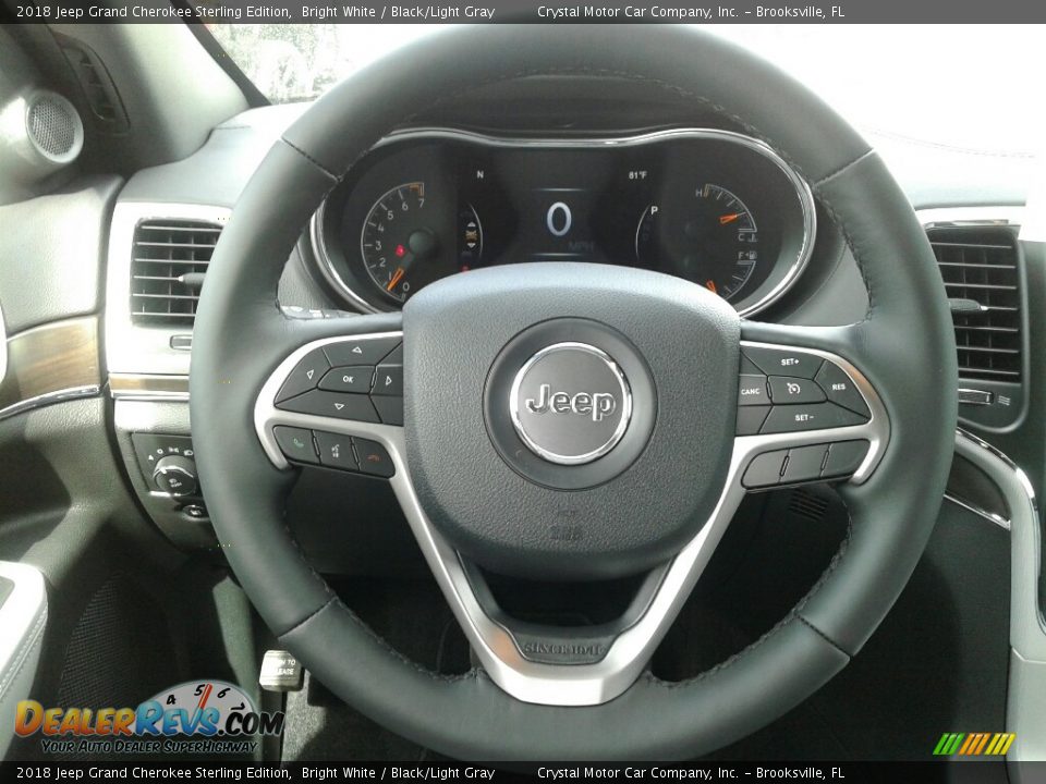 2018 Jeep Grand Cherokee Sterling Edition Bright White / Black/Light Gray Photo #15