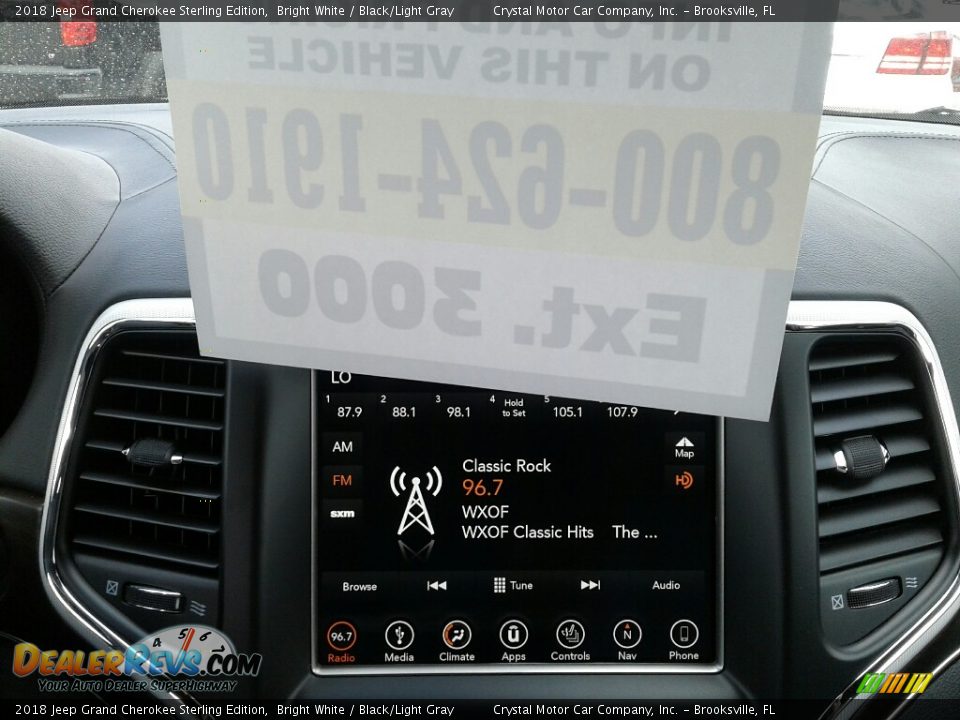 2018 Jeep Grand Cherokee Sterling Edition Bright White / Black/Light Gray Photo #16