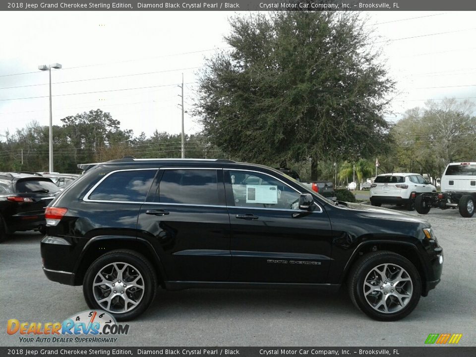 Diamond Black Crystal Pearl 2018 Jeep Grand Cherokee Sterling Edition Photo #5