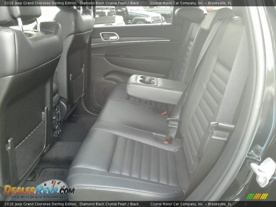2018 Jeep Grand Cherokee Sterling Edition Diamond Black Crystal Pearl / Black Photo #9