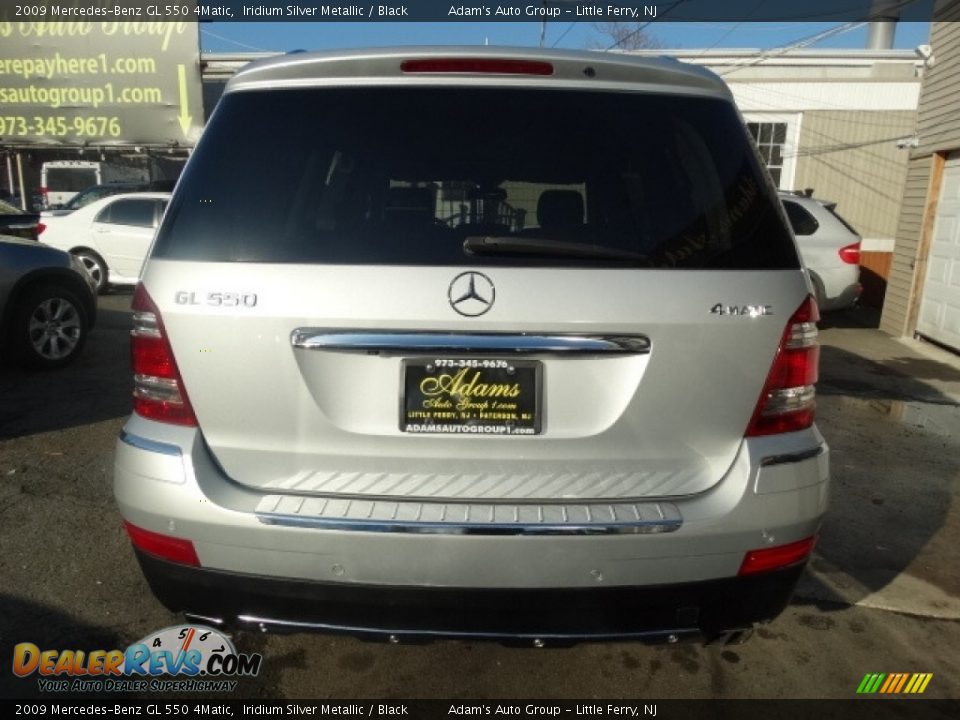 2009 Mercedes-Benz GL 550 4Matic Iridium Silver Metallic / Black Photo #6