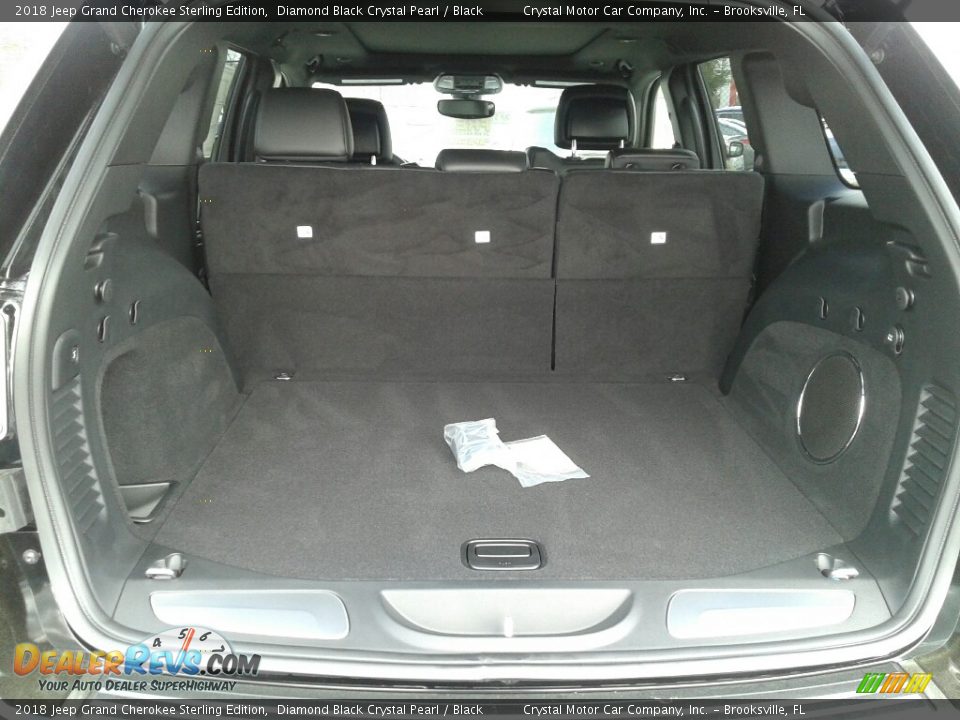 2018 Jeep Grand Cherokee Sterling Edition Diamond Black Crystal Pearl / Black Photo #20