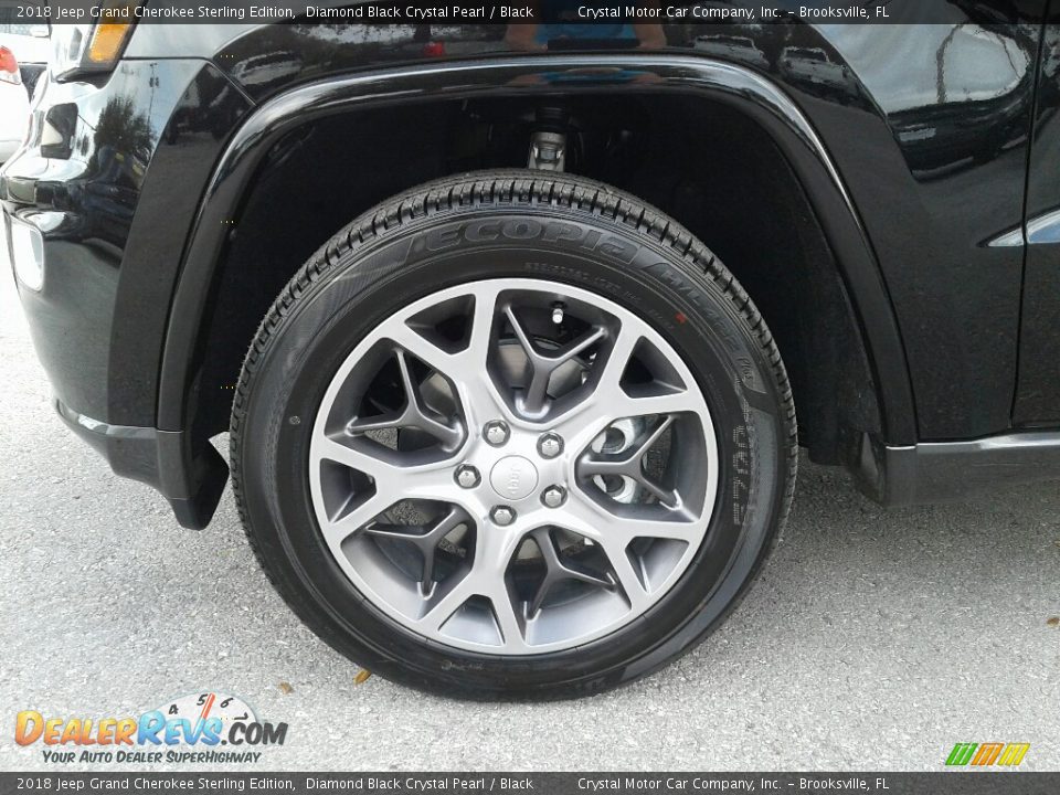 2018 Jeep Grand Cherokee Sterling Edition Diamond Black Crystal Pearl / Black Photo #21