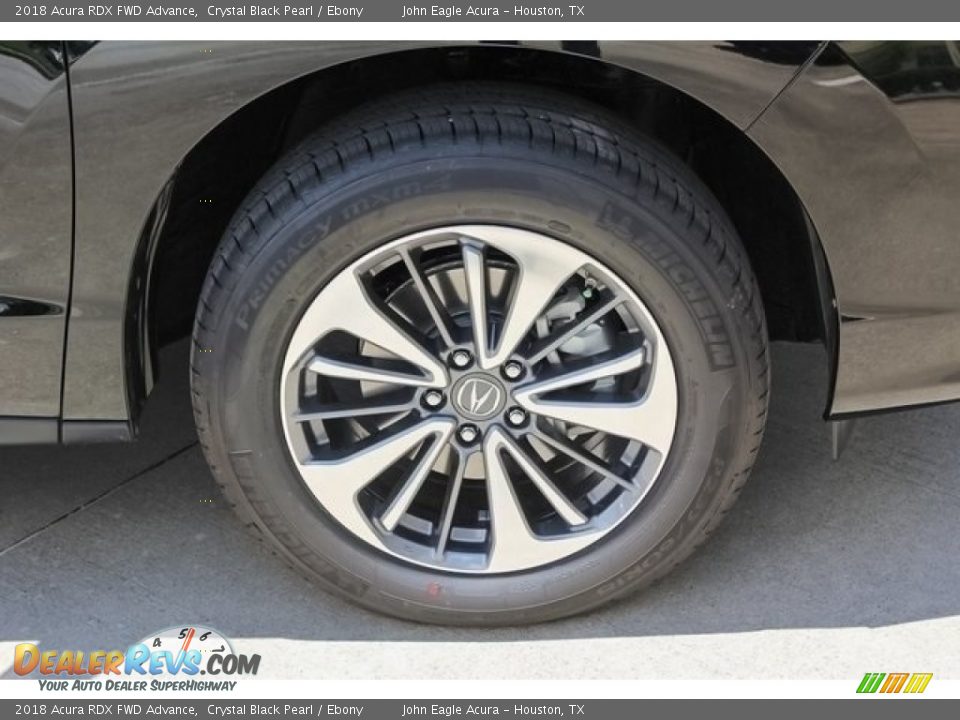 2018 Acura RDX FWD Advance Crystal Black Pearl / Ebony Photo #10