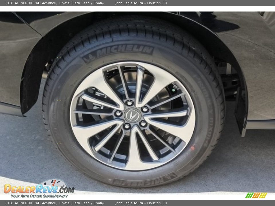 2018 Acura RDX FWD Advance Crystal Black Pearl / Ebony Photo #11