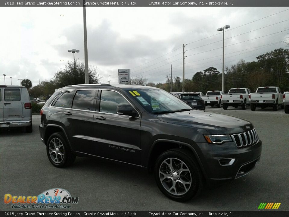 2018 Jeep Grand Cherokee Sterling Edition Granite Crystal Metallic / Black Photo #7