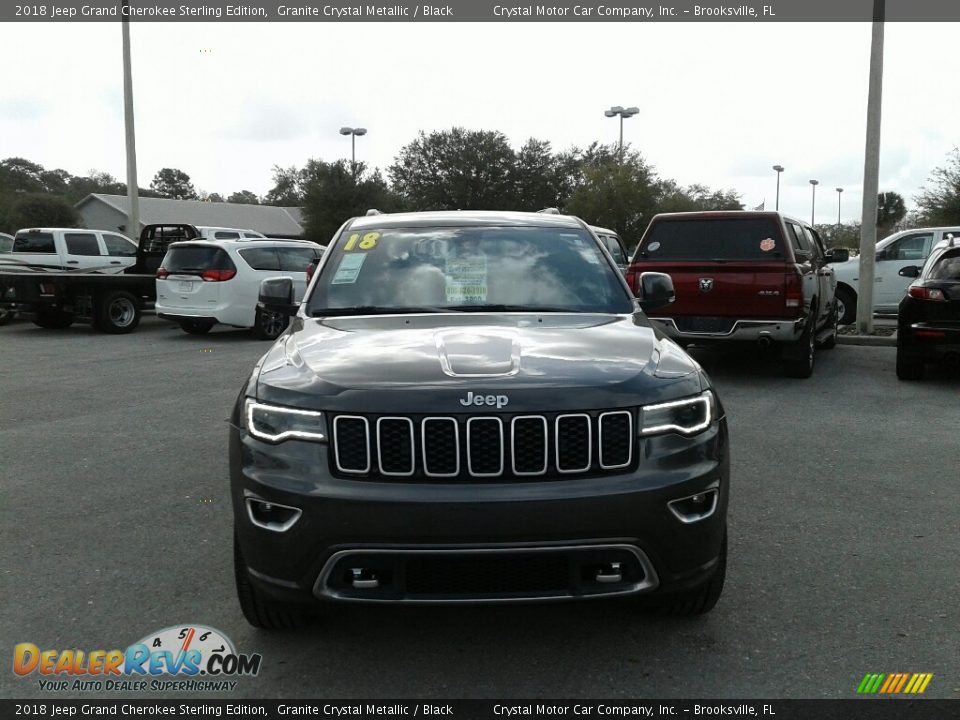 2018 Jeep Grand Cherokee Sterling Edition Granite Crystal Metallic / Black Photo #8