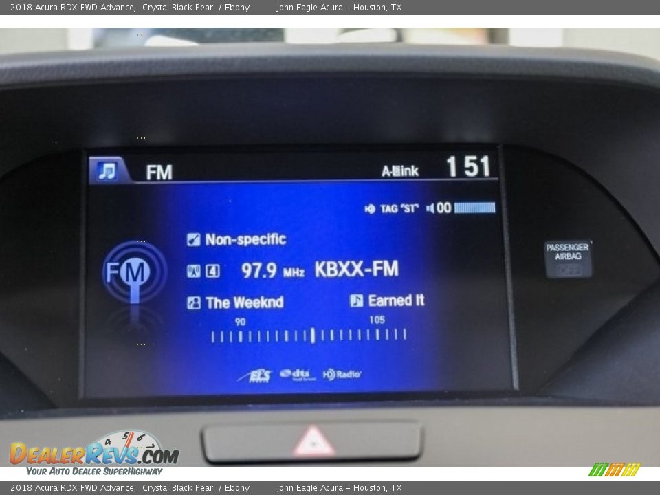 2018 Acura RDX FWD Advance Crystal Black Pearl / Ebony Photo #34