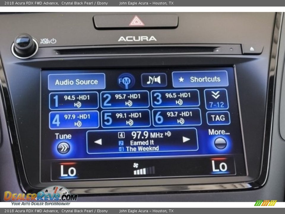 2018 Acura RDX FWD Advance Crystal Black Pearl / Ebony Photo #36