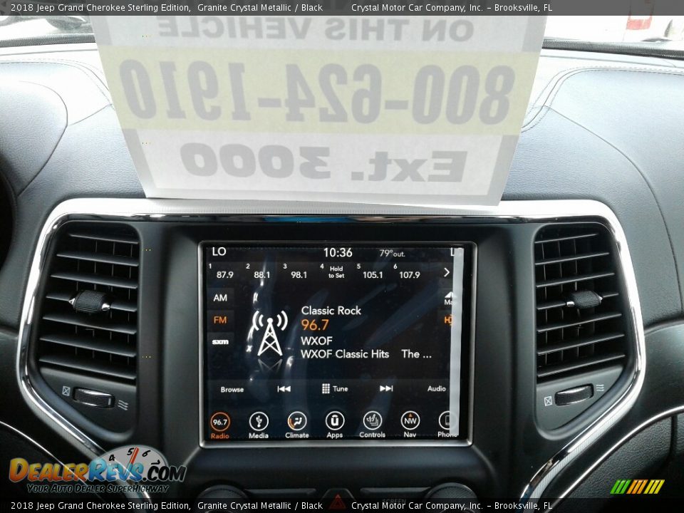 2018 Jeep Grand Cherokee Sterling Edition Granite Crystal Metallic / Black Photo #15