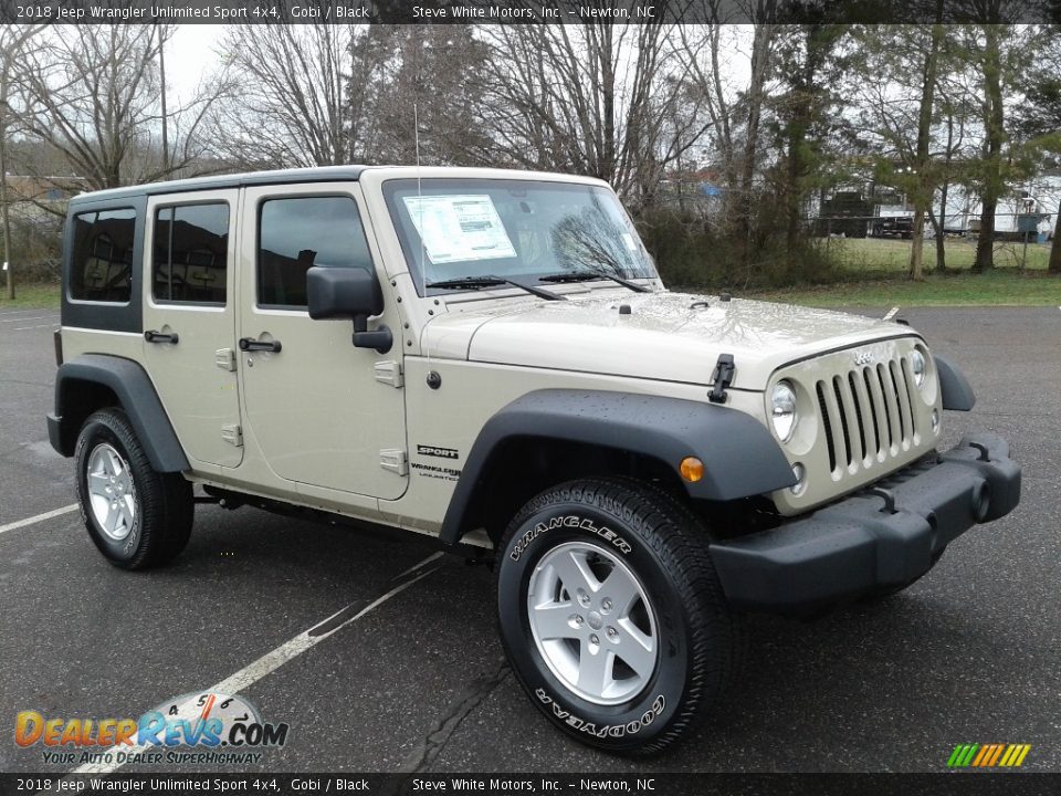 2018 Jeep Wrangler Unlimited Sport 4x4 Gobi / Black Photo #4