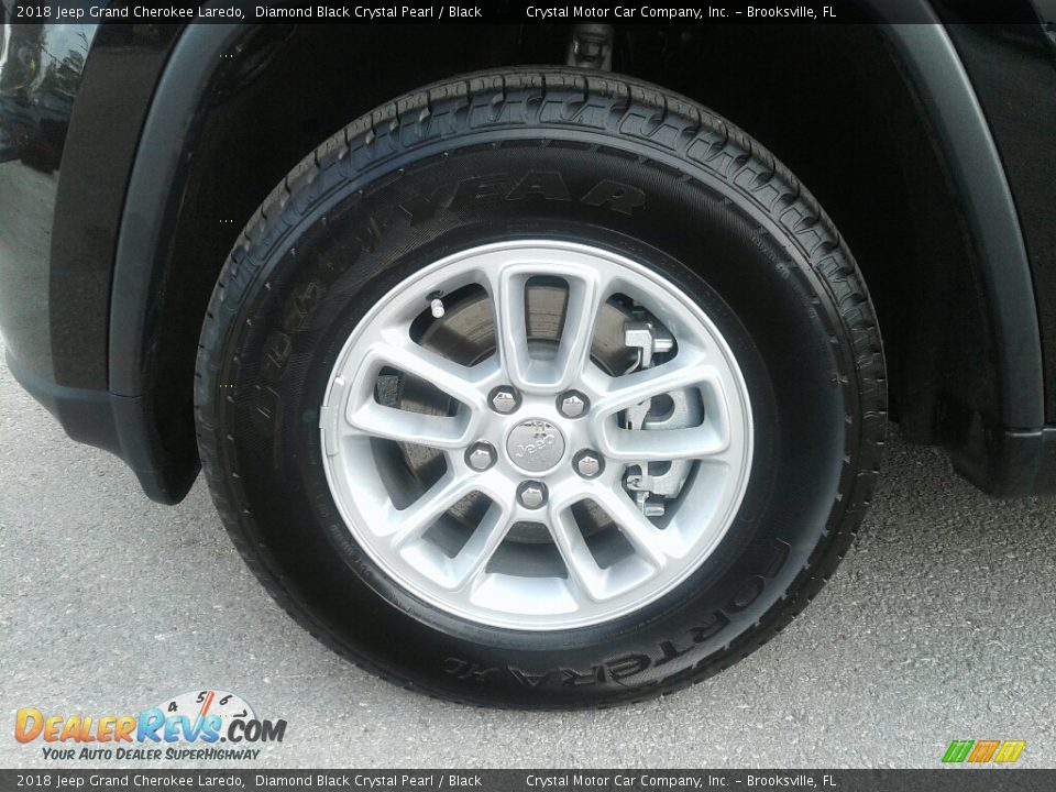 2018 Jeep Grand Cherokee Laredo Diamond Black Crystal Pearl / Black Photo #22
