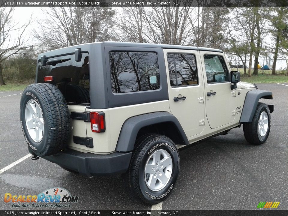 2018 Jeep Wrangler Unlimited Sport 4x4 Gobi / Black Photo #6