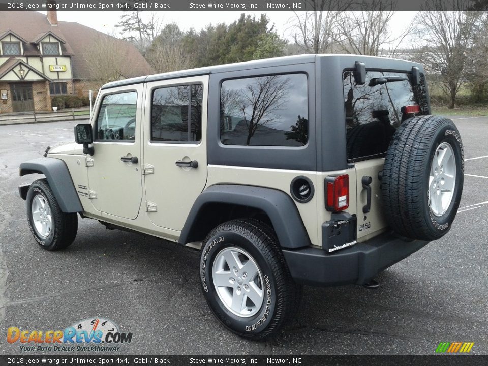 2018 Jeep Wrangler Unlimited Sport 4x4 Gobi / Black Photo #8