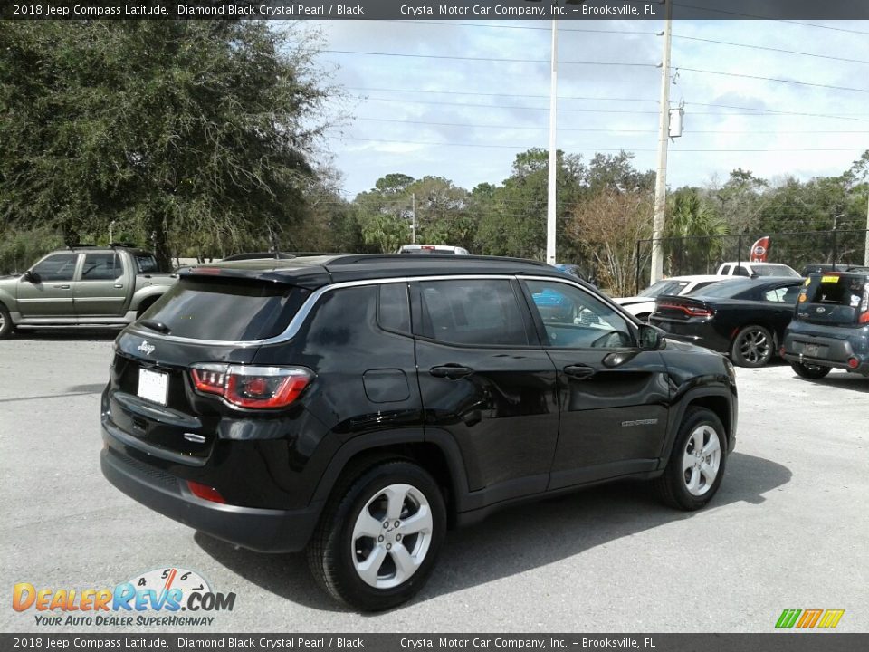 2018 Jeep Compass Latitude Diamond Black Crystal Pearl / Black Photo #5