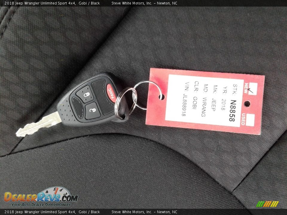 2018 Jeep Wrangler Unlimited Sport 4x4 Gobi / Black Photo #23