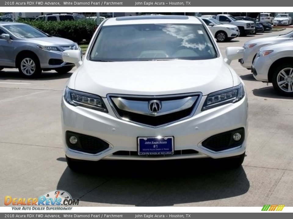 2018 Acura RDX FWD Advance White Diamond Pearl / Parchment Photo #2