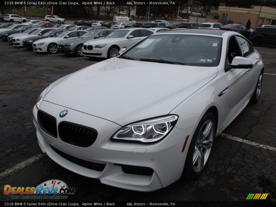 2018 BMW 6 Series 640i xDrive Gran Coupe Alpine White / Black Photo #7