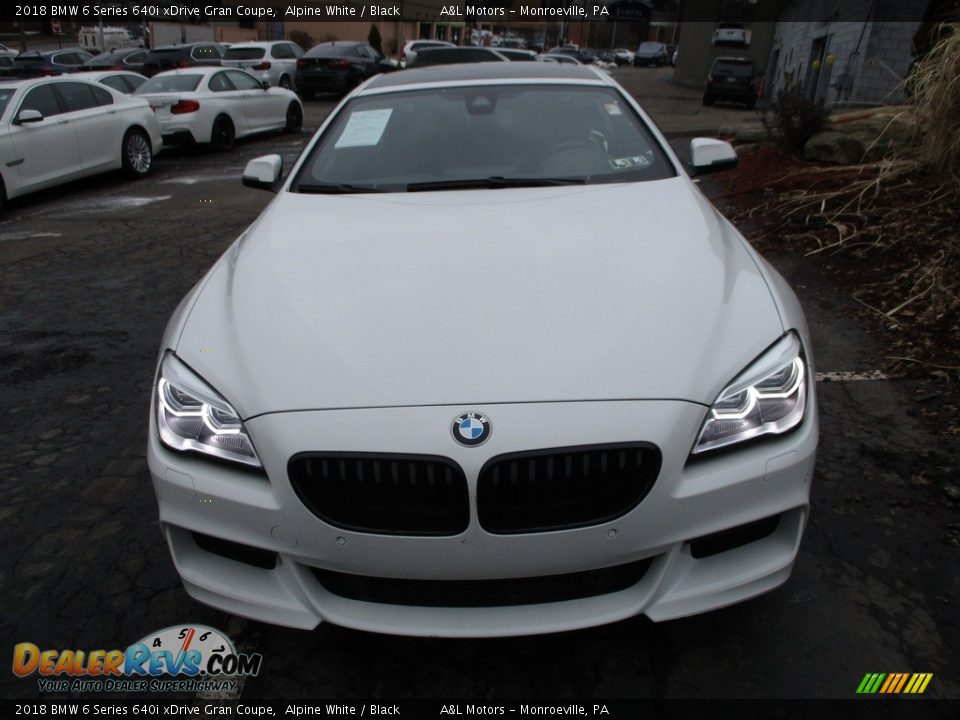 2018 BMW 6 Series 640i xDrive Gran Coupe Alpine White / Black Photo #8
