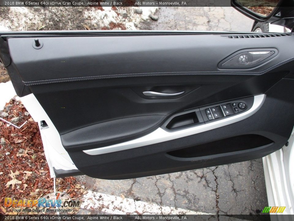 2018 BMW 6 Series 640i xDrive Gran Coupe Alpine White / Black Photo #10