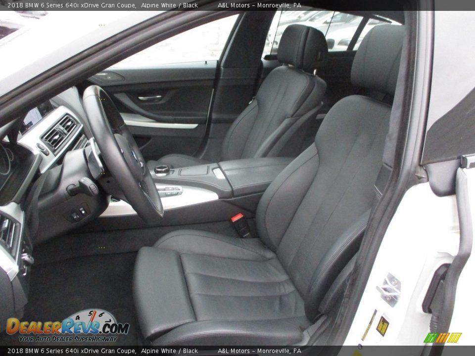 2018 BMW 6 Series 640i xDrive Gran Coupe Alpine White / Black Photo #13