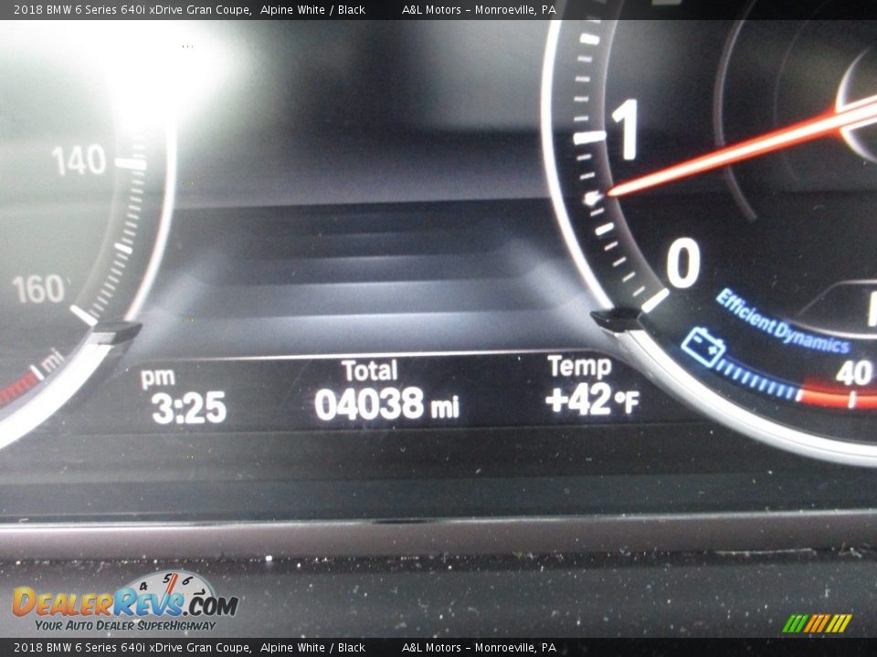 2018 BMW 6 Series 640i xDrive Gran Coupe Alpine White / Black Photo #20