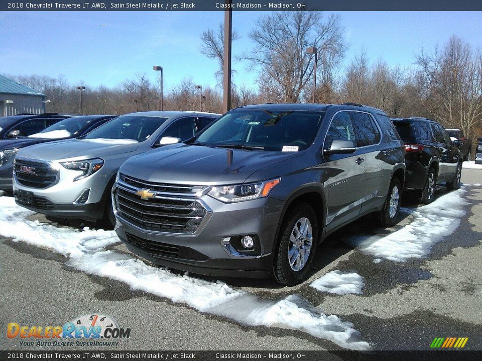 2018 Chevrolet Traverse LT AWD Satin Steel Metallic / Jet Black Photo #1
