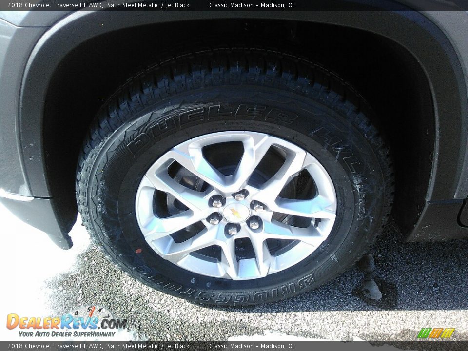 2018 Chevrolet Traverse LT AWD Satin Steel Metallic / Jet Black Photo #3