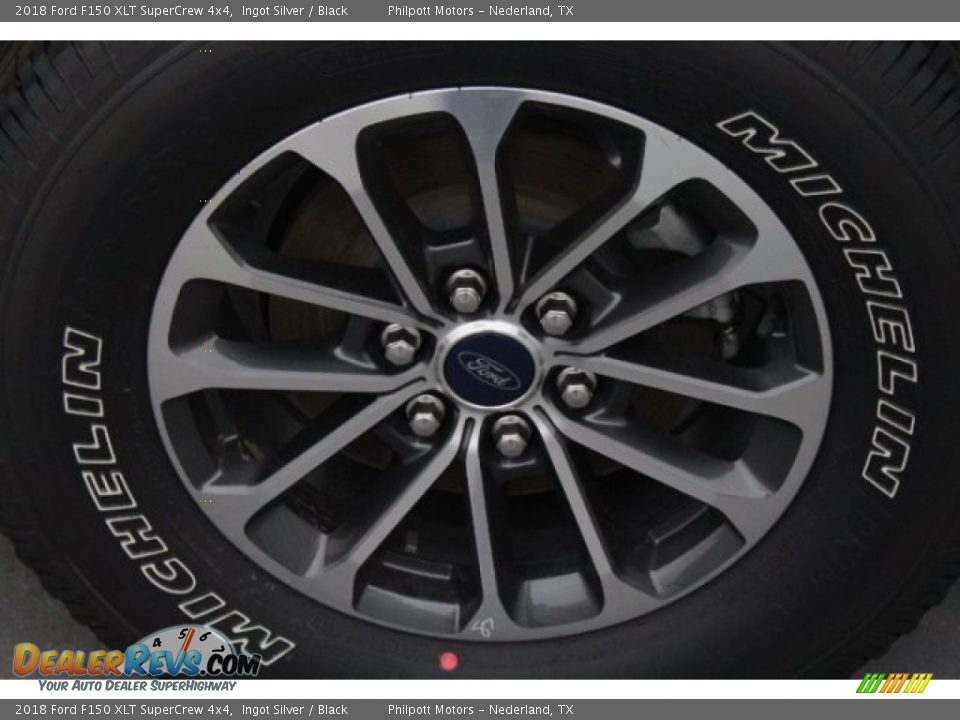 2018 Ford F150 XLT SuperCrew 4x4 Ingot Silver / Black Photo #6
