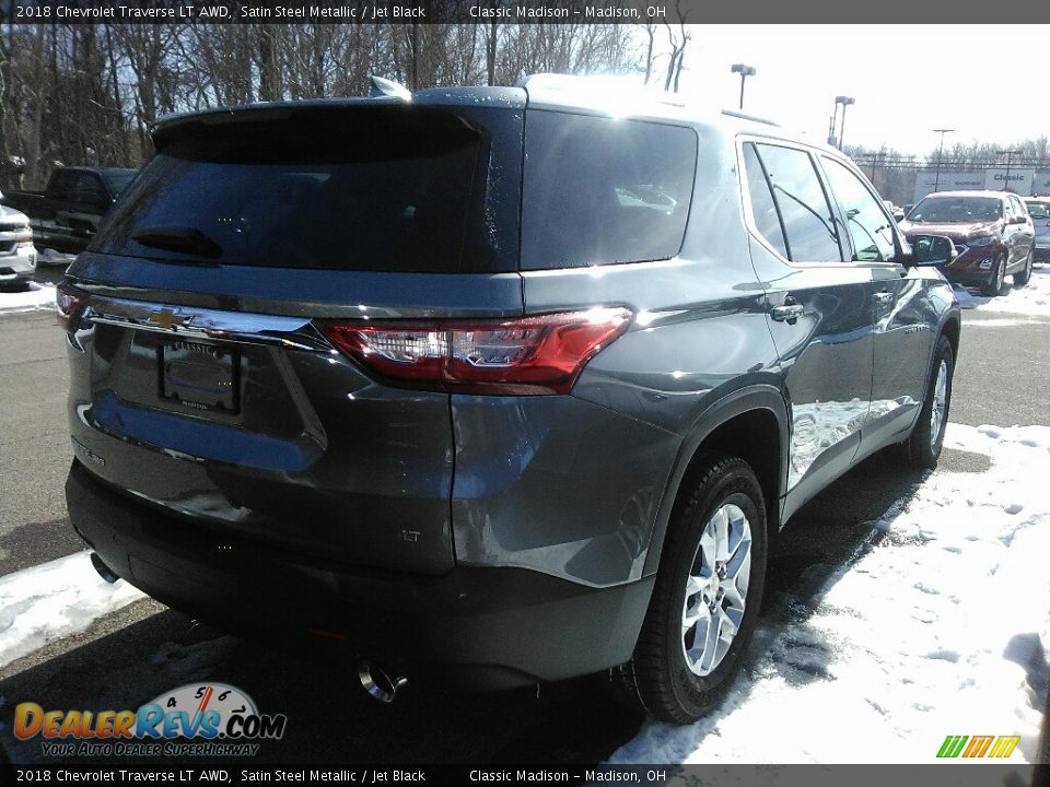 2018 Chevrolet Traverse LT AWD Satin Steel Metallic / Jet Black Photo #4