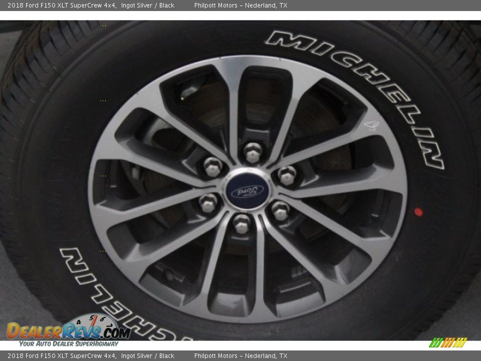 2018 Ford F150 XLT SuperCrew 4x4 Ingot Silver / Black Photo #11