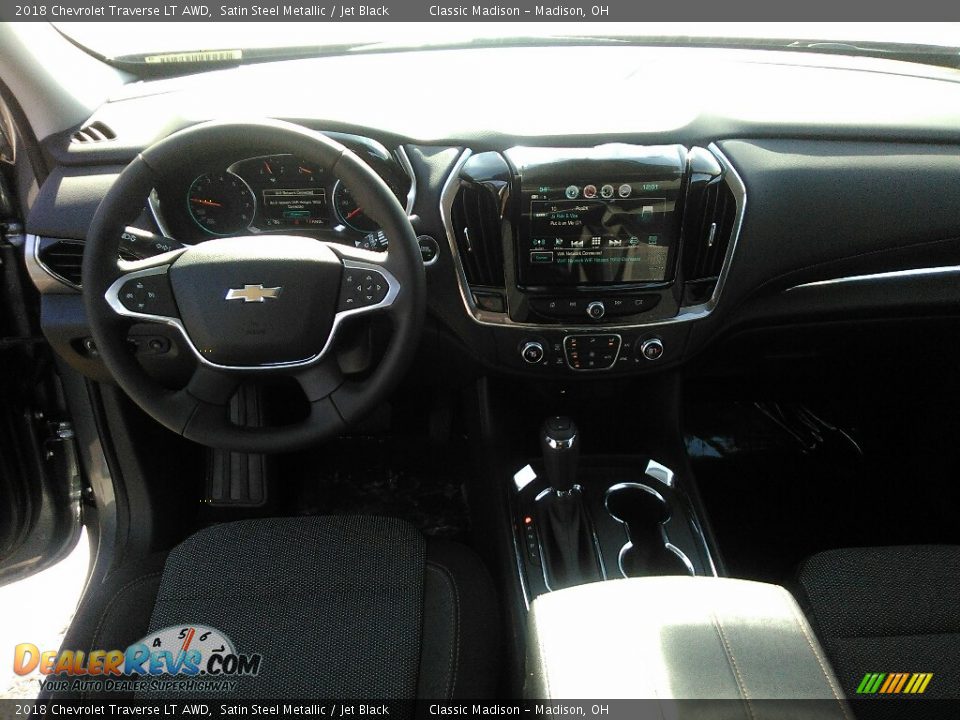 2018 Chevrolet Traverse LT AWD Satin Steel Metallic / Jet Black Photo #7