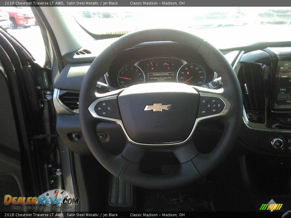 2018 Chevrolet Traverse LT AWD Satin Steel Metallic / Jet Black Photo #8