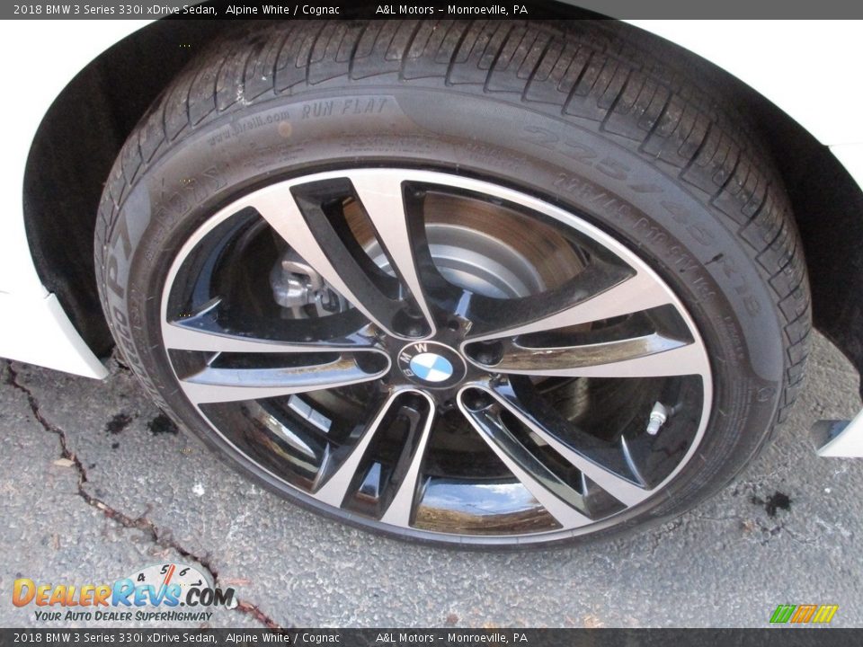 2018 BMW 3 Series 330i xDrive Sedan Alpine White / Cognac Photo #6