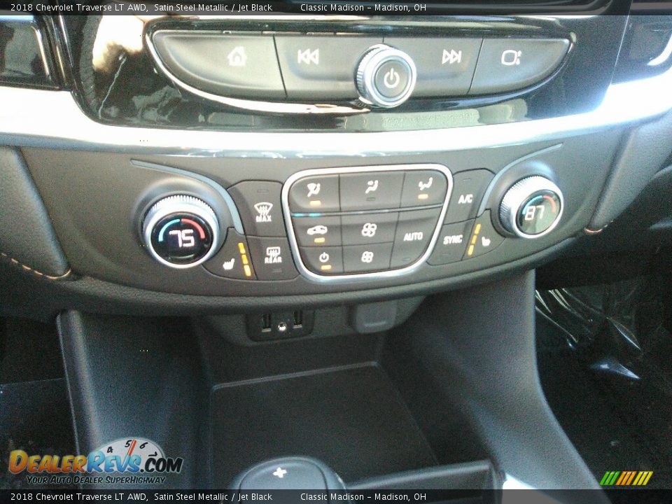 2018 Chevrolet Traverse LT AWD Satin Steel Metallic / Jet Black Photo #14