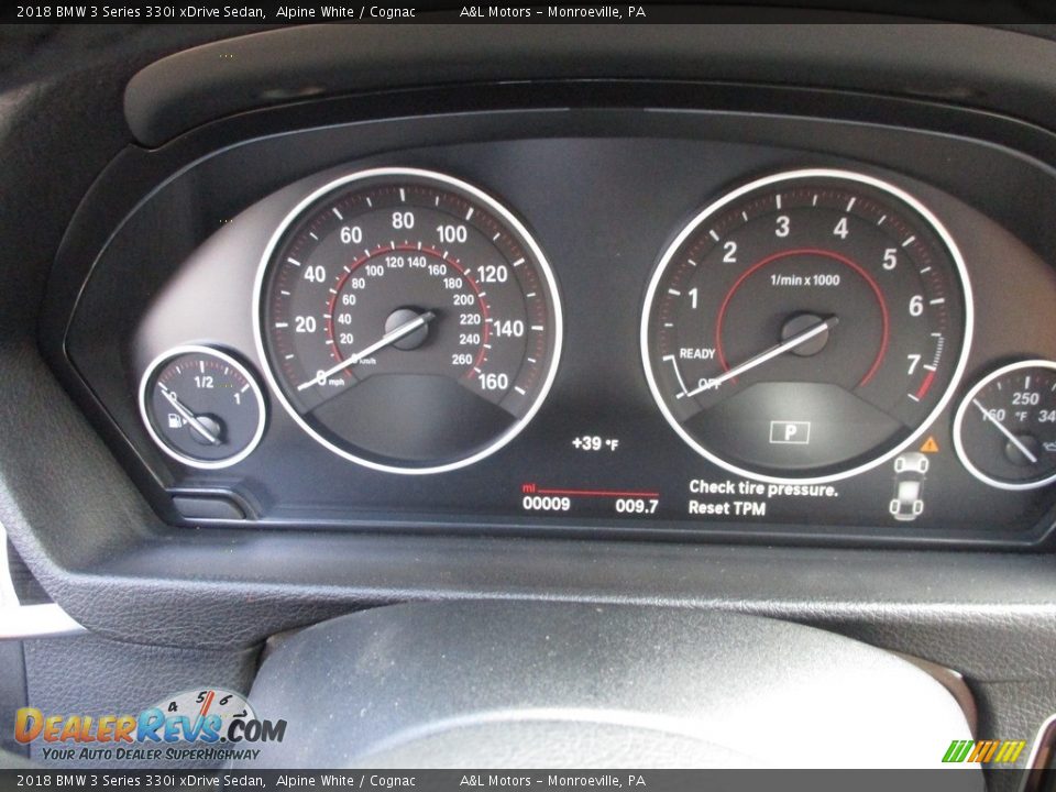 2018 BMW 3 Series 330i xDrive Sedan Alpine White / Cognac Photo #20