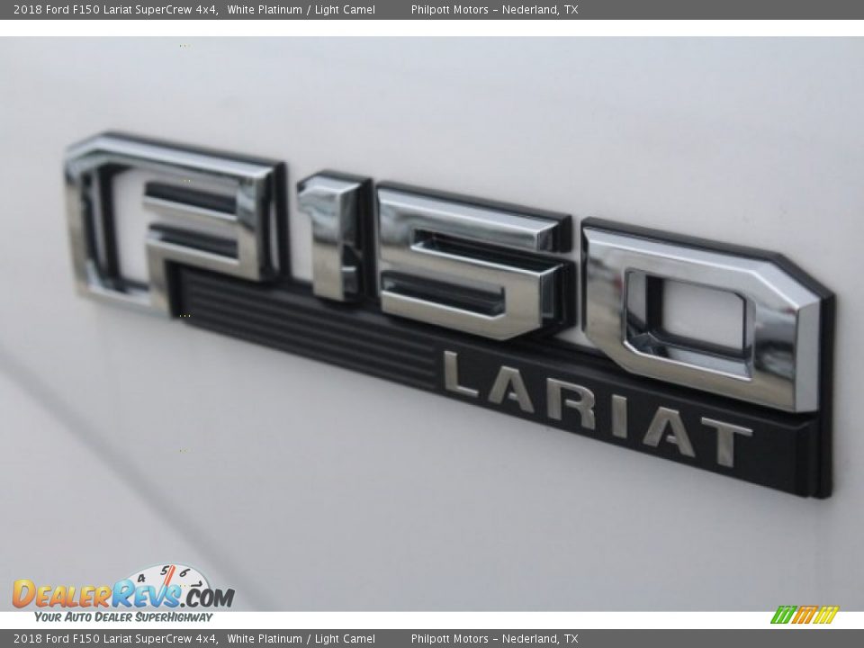 2018 Ford F150 Lariat SuperCrew 4x4 White Platinum / Light Camel Photo #7