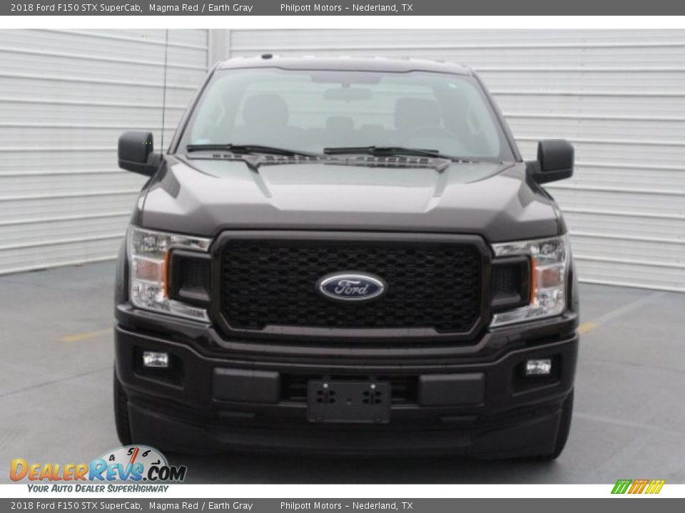 2018 Ford F150 STX SuperCab Magma Red / Earth Gray Photo #2