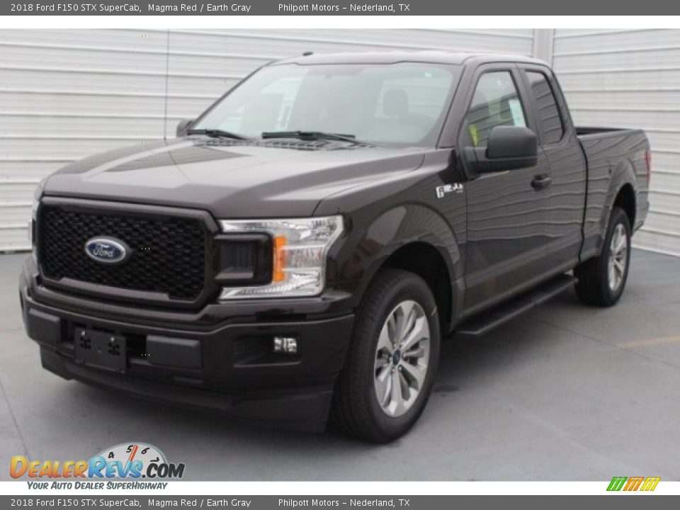 2018 Ford F150 STX SuperCab Magma Red / Earth Gray Photo #3