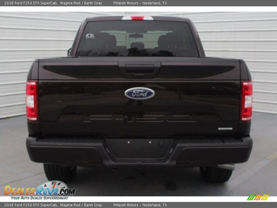 2018 Ford F150 STX SuperCab Magma Red / Earth Gray Photo #9