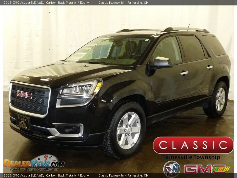 2015 GMC Acadia SLE AWD Carbon Black Metallic / Ebony Photo #1