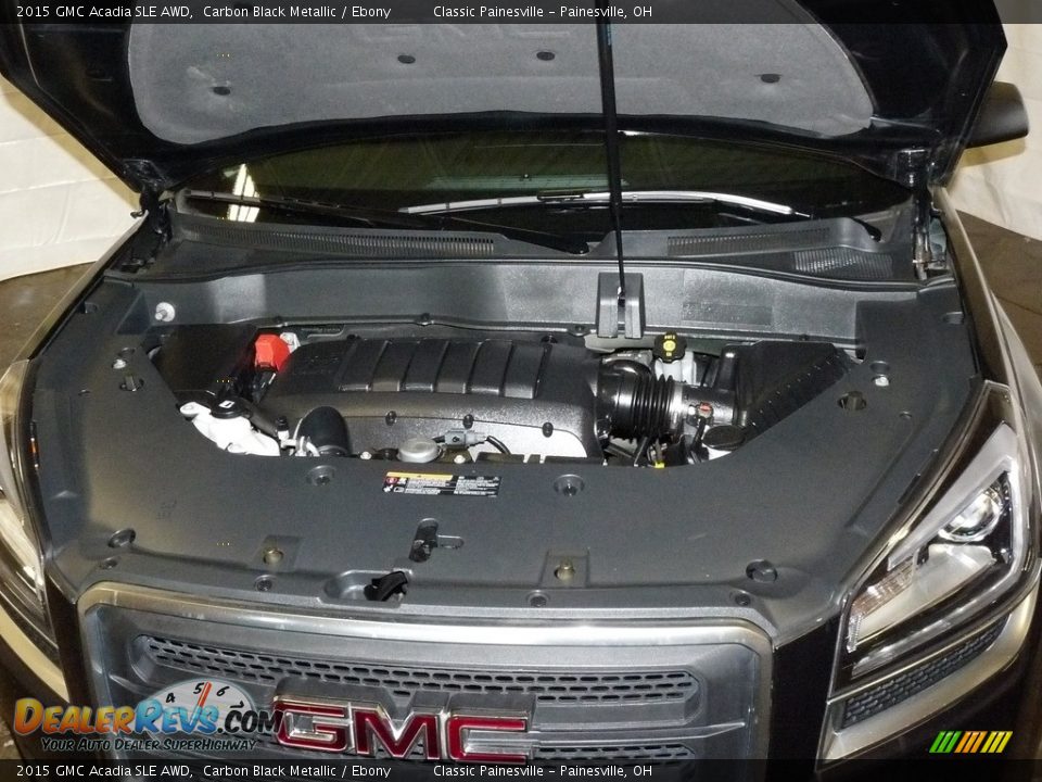 2015 GMC Acadia SLE AWD Carbon Black Metallic / Ebony Photo #6