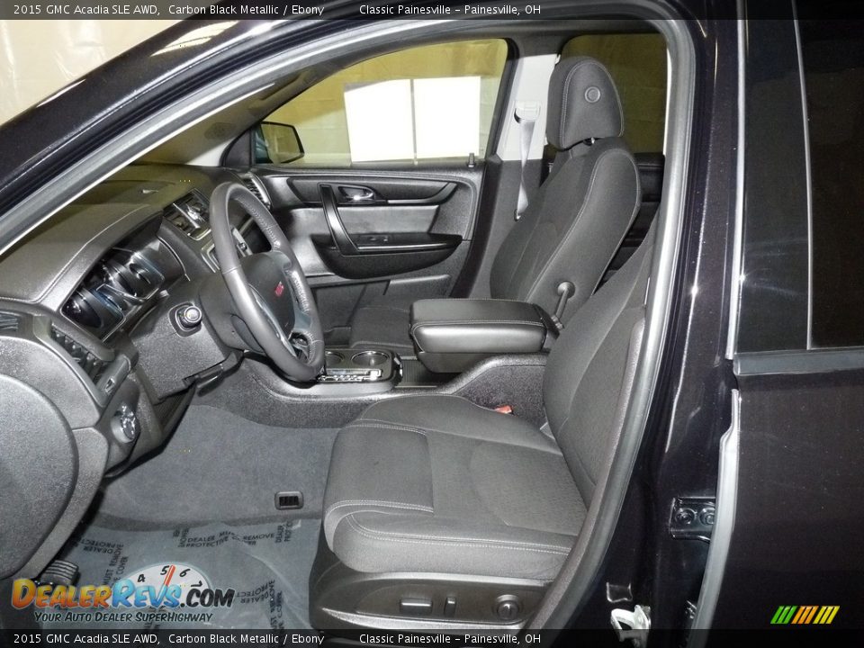 2015 GMC Acadia SLE AWD Carbon Black Metallic / Ebony Photo #8