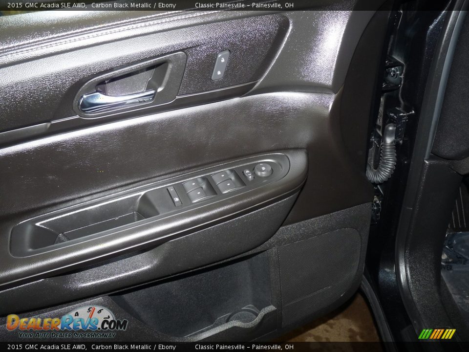 2015 GMC Acadia SLE AWD Carbon Black Metallic / Ebony Photo #12