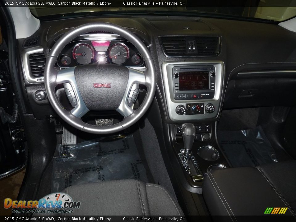 2015 GMC Acadia SLE AWD Carbon Black Metallic / Ebony Photo #14