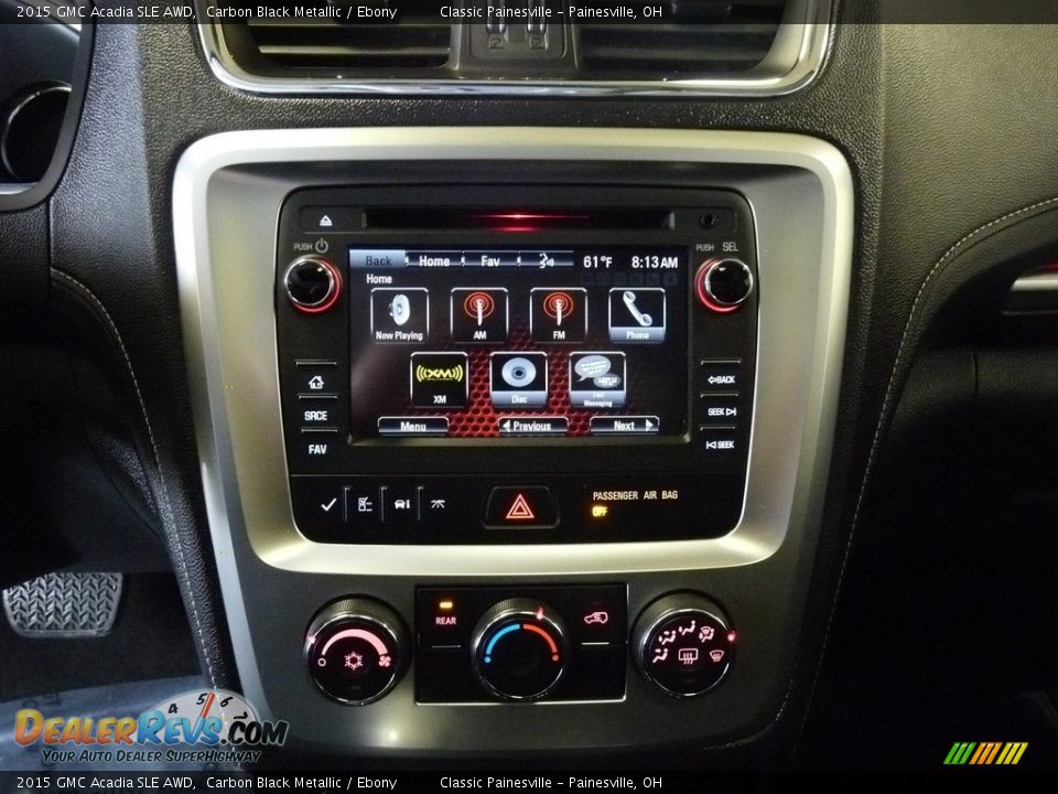 2015 GMC Acadia SLE AWD Carbon Black Metallic / Ebony Photo #15