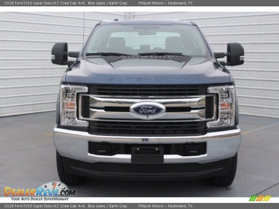 2018 Ford F250 Super Duty XLT Crew Cab 4x4 Blue Jeans / Earth Gray Photo #2