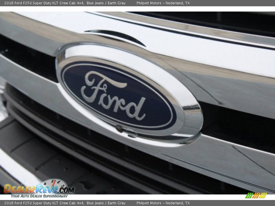2018 Ford F250 Super Duty XLT Crew Cab 4x4 Blue Jeans / Earth Gray Photo #4